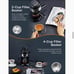 FOHERE Steam Espresso Machine, 3.5 Bar 4 Cup, Professional Compact Espresso and
