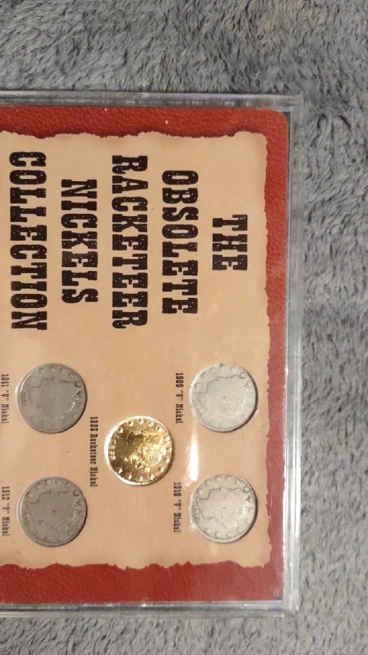 The obsolete racketeer nickels collection