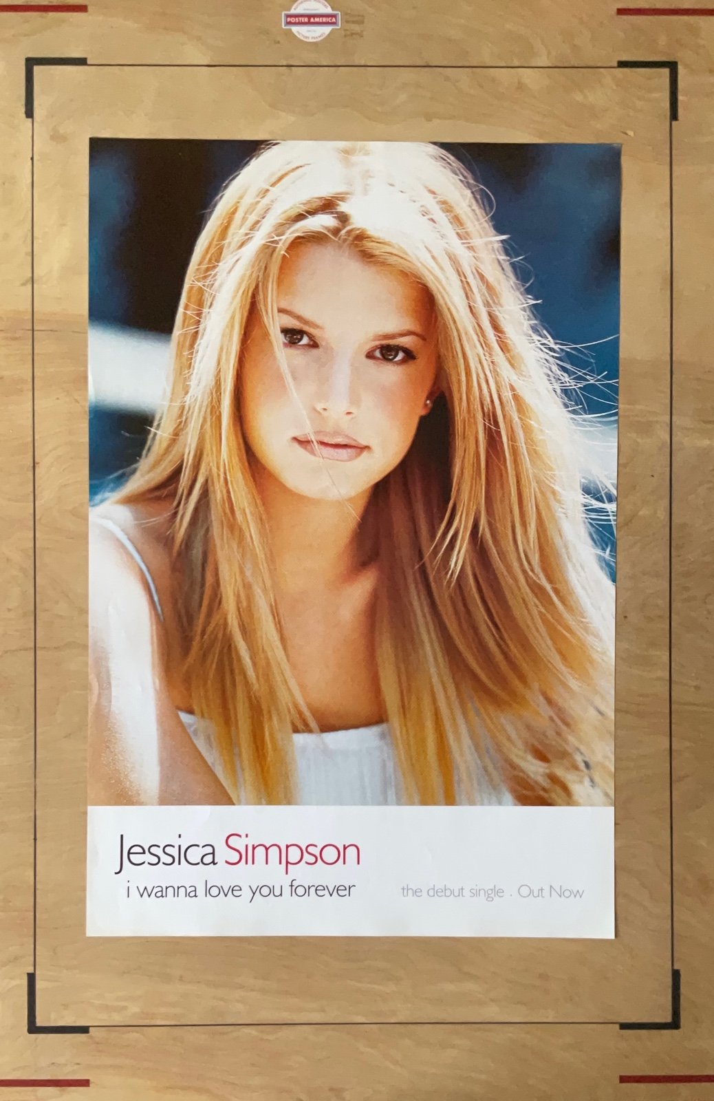 Jessica Simpson I Wanna Love You Forever Original Promo Poster 19.75 X 30