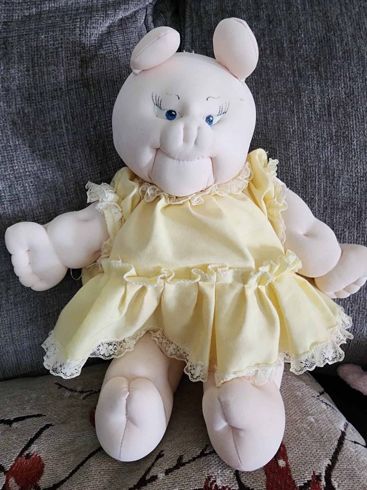 Vintage, Miss Martha Originals Pedigree Piglet doll, 15 inches