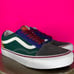 Vans Old Skool Color Mix Green, Blue Suede Canvas Sneaker Sz 9