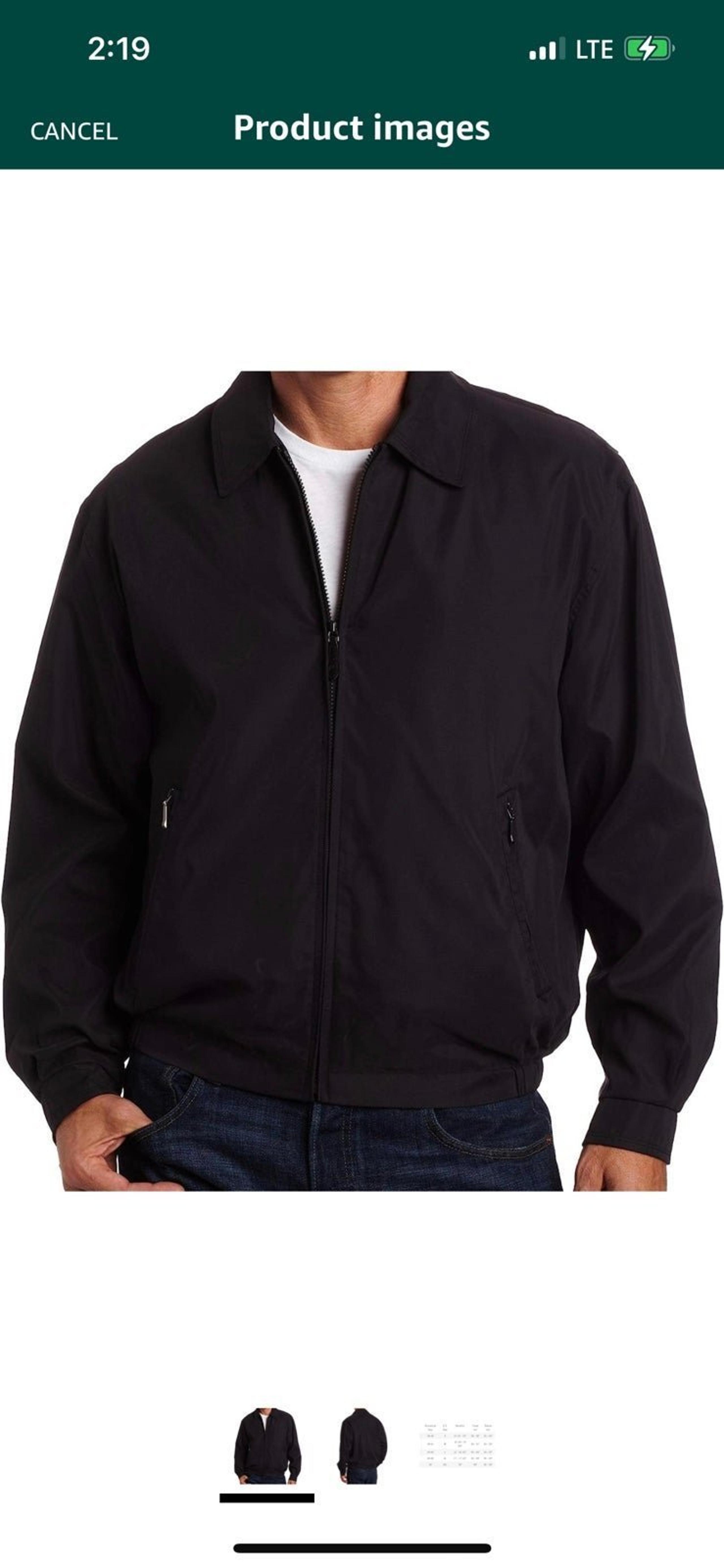 New London Fog Men's Auburn Zip-Front Golf Jacket