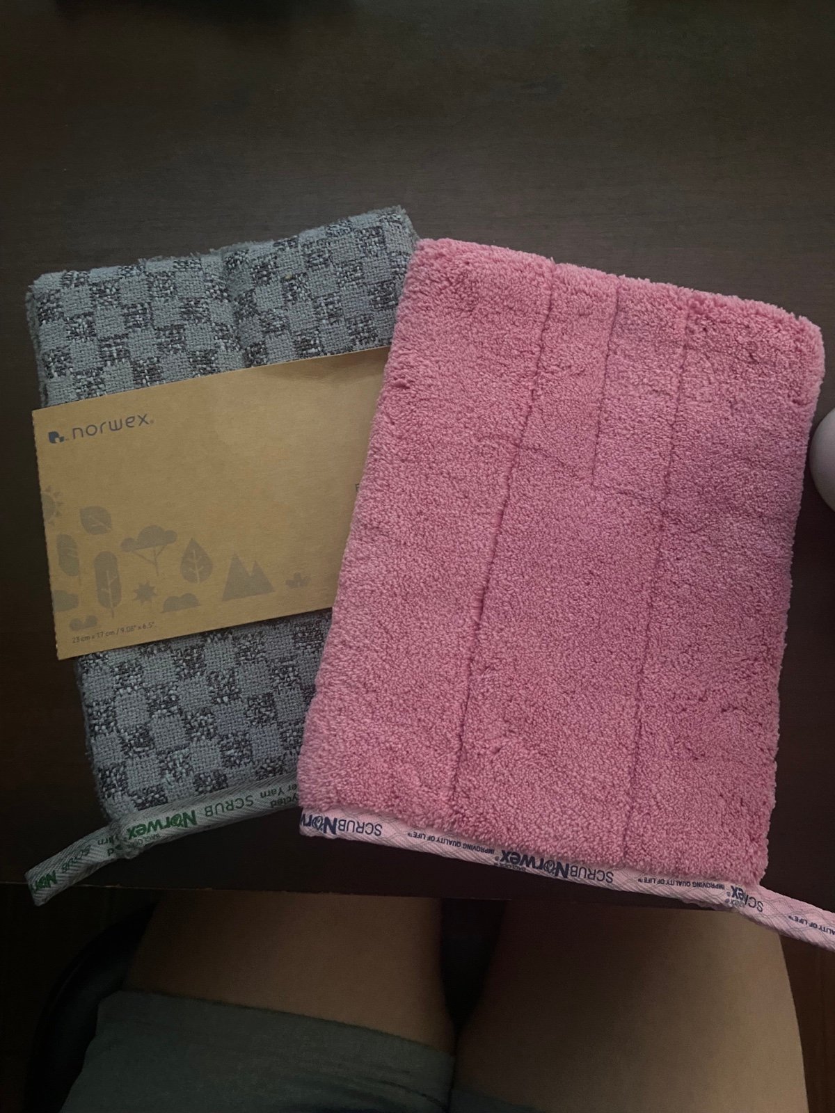 Two norwex bathroom mitt