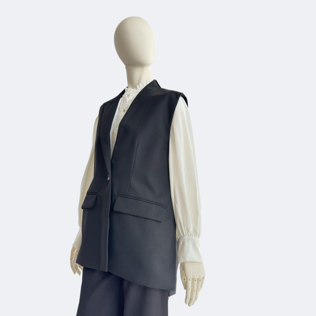 ENFOLD (エンフォルド) WIDE TAILORED VEST (ワイドテーラード