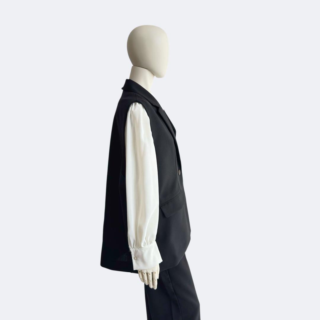ENFOLD (エンフォルド) WIDE TAILORED VEST (ワイドテーラード
