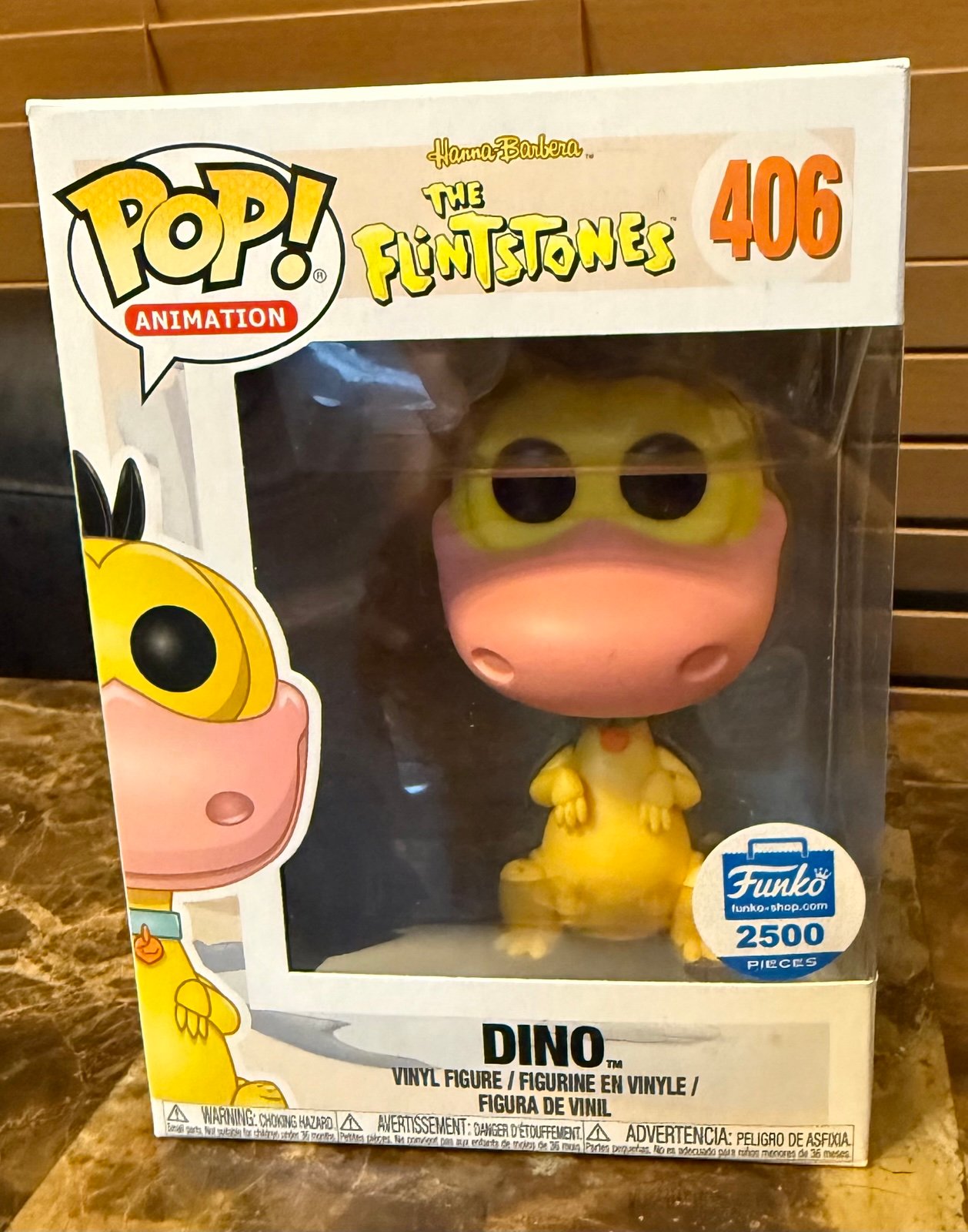 The Flintstones Funko shop exclusive 2500 piece Yellow Dino Funko pop