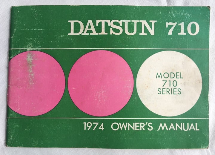 DATSUN 170 1974 Original Owners manual