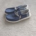 Hey Dude Men's Wally Break Stitch Navy Size 13