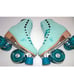 NIB Carlin Roller Derby Elite Driftr Roller Skates 7 Green/Blue