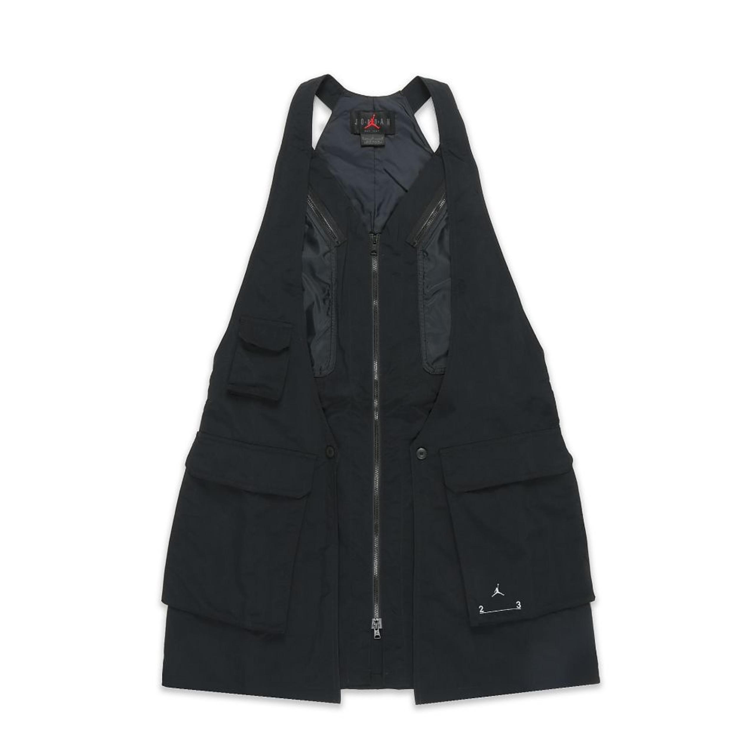 jordan 23 engineered womens black zip vest mini dress