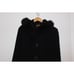 Sachi Collection Womens Wool Cashmere Coat Size Medium Fox Fur Trim Hood Old Mon