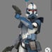 Blue dc-17 blaster pistols set of 2