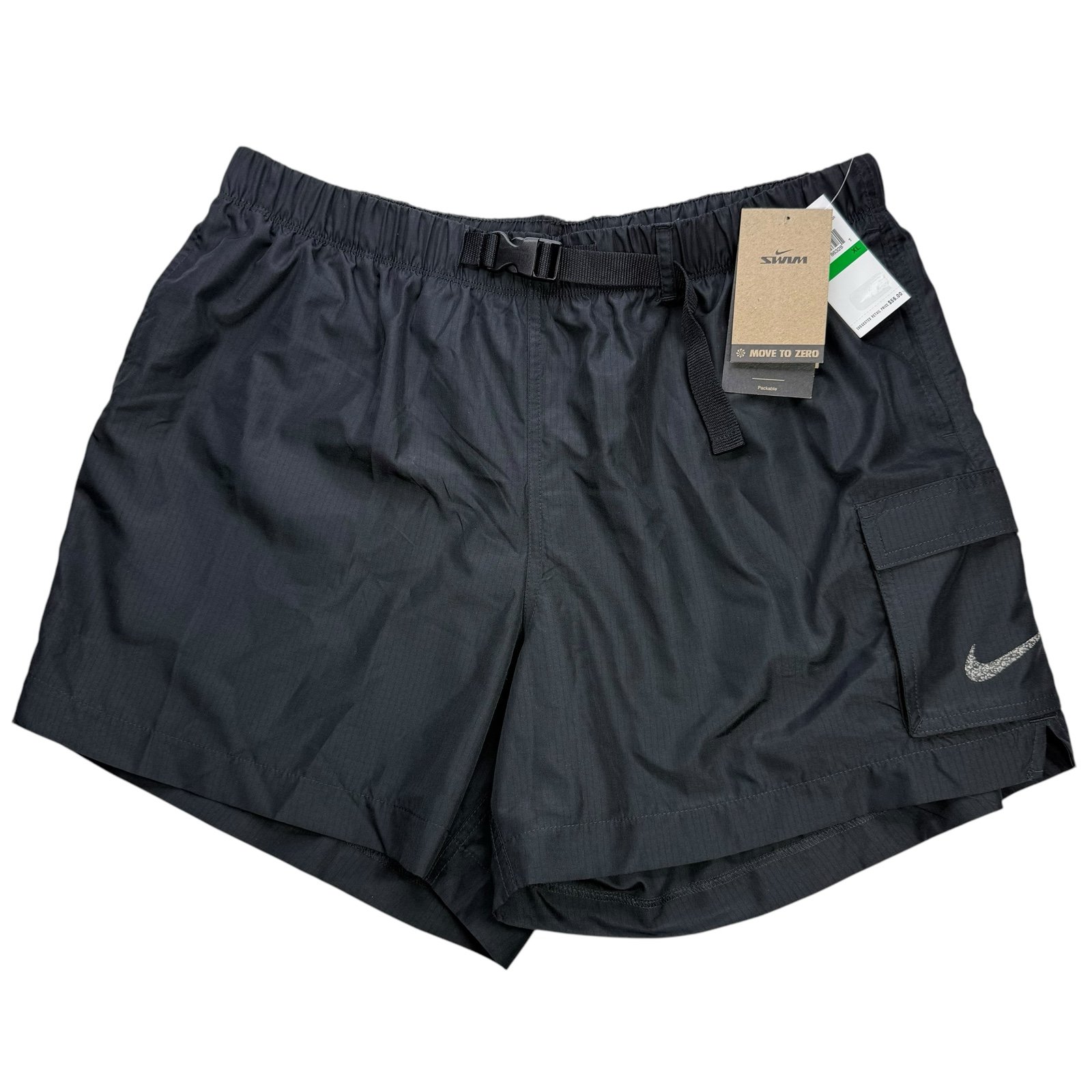 Nike Swim Belted Packable Volley Swim Shorts, NWT, XL