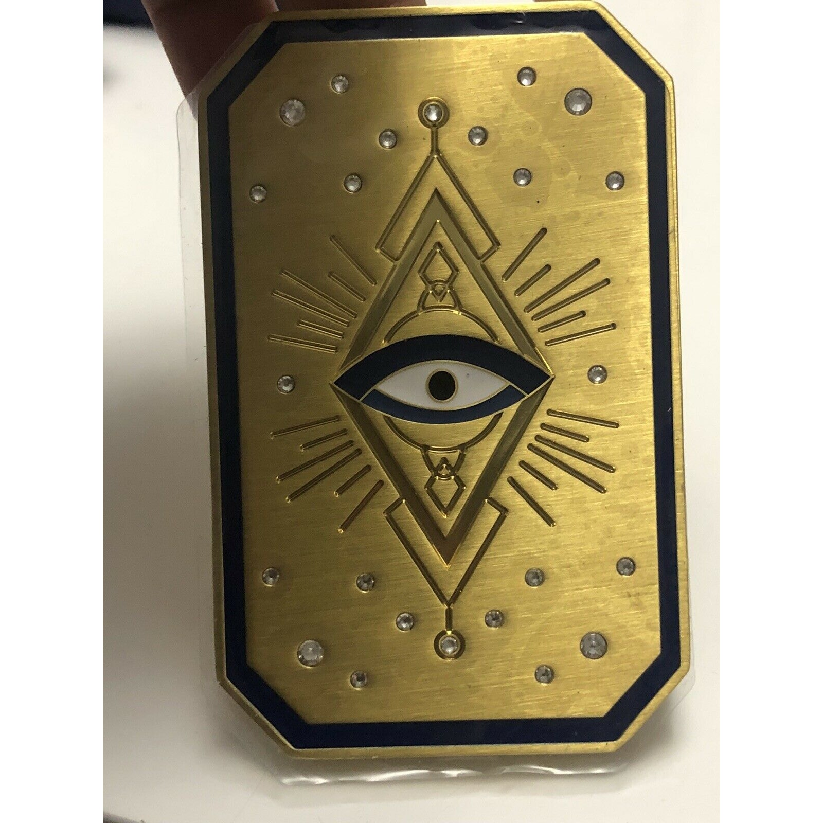 Swarovski Tarot Card Pocket Mirror - detail