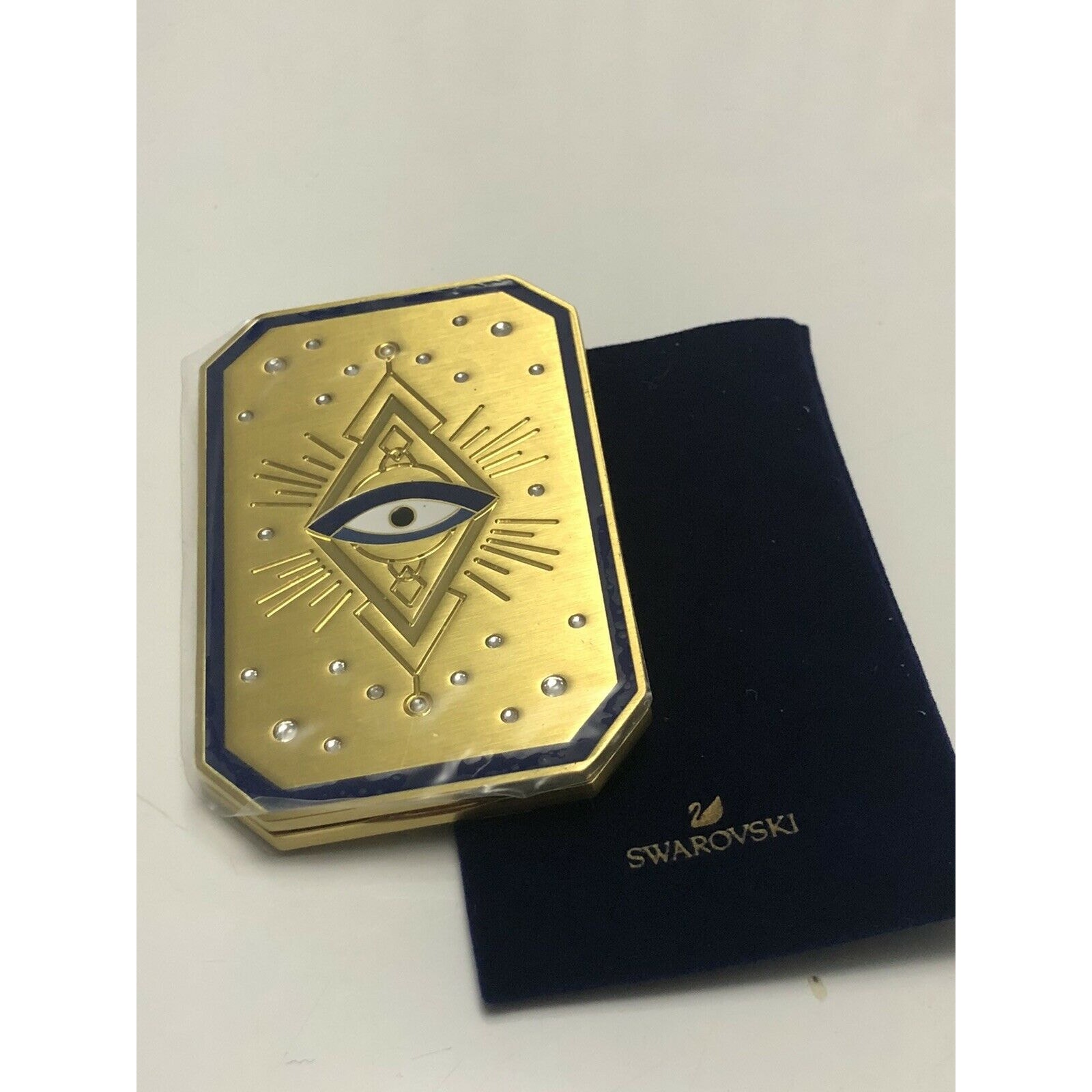 Swarovski Tarot Card Pocket Mirror - detail