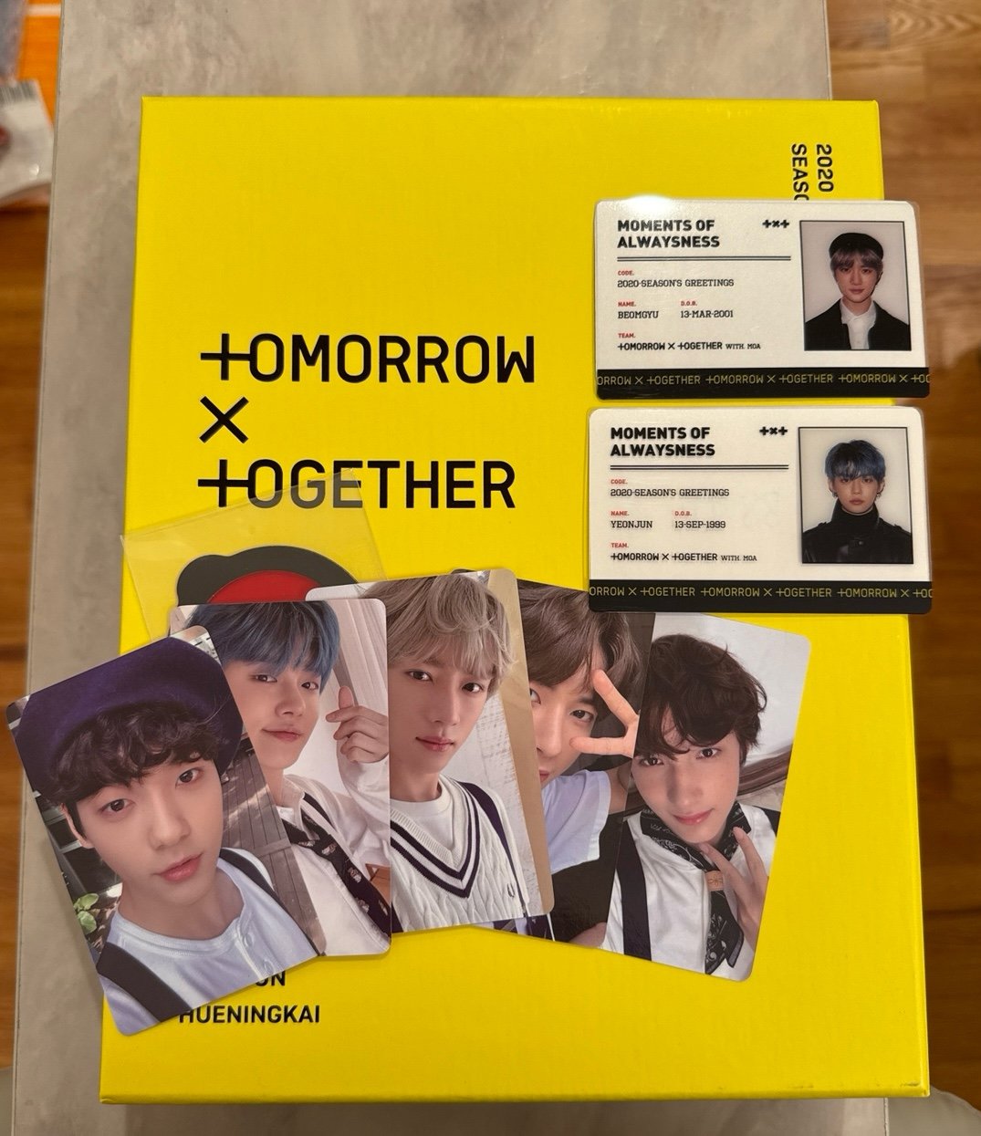 official txt 2020 season’s greetings dvd full set