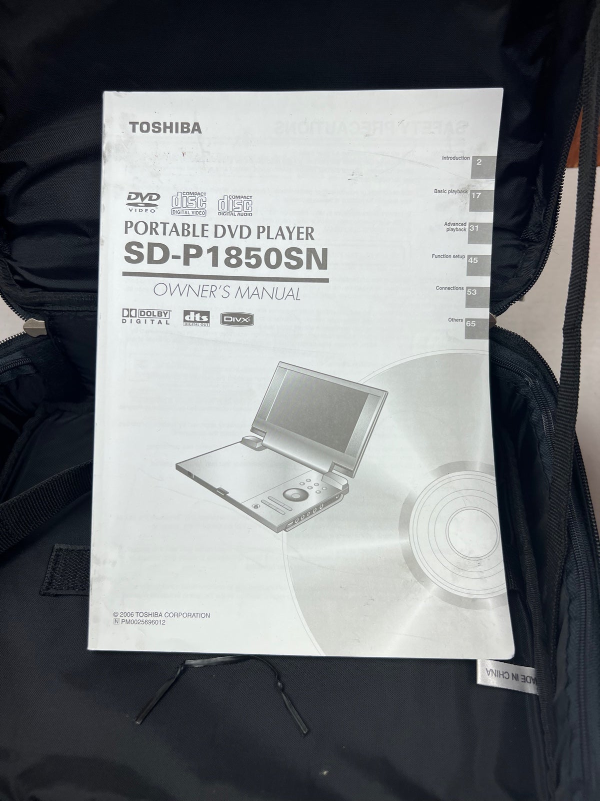 Store Portable DVD Player Toshiba SD-P1850SN