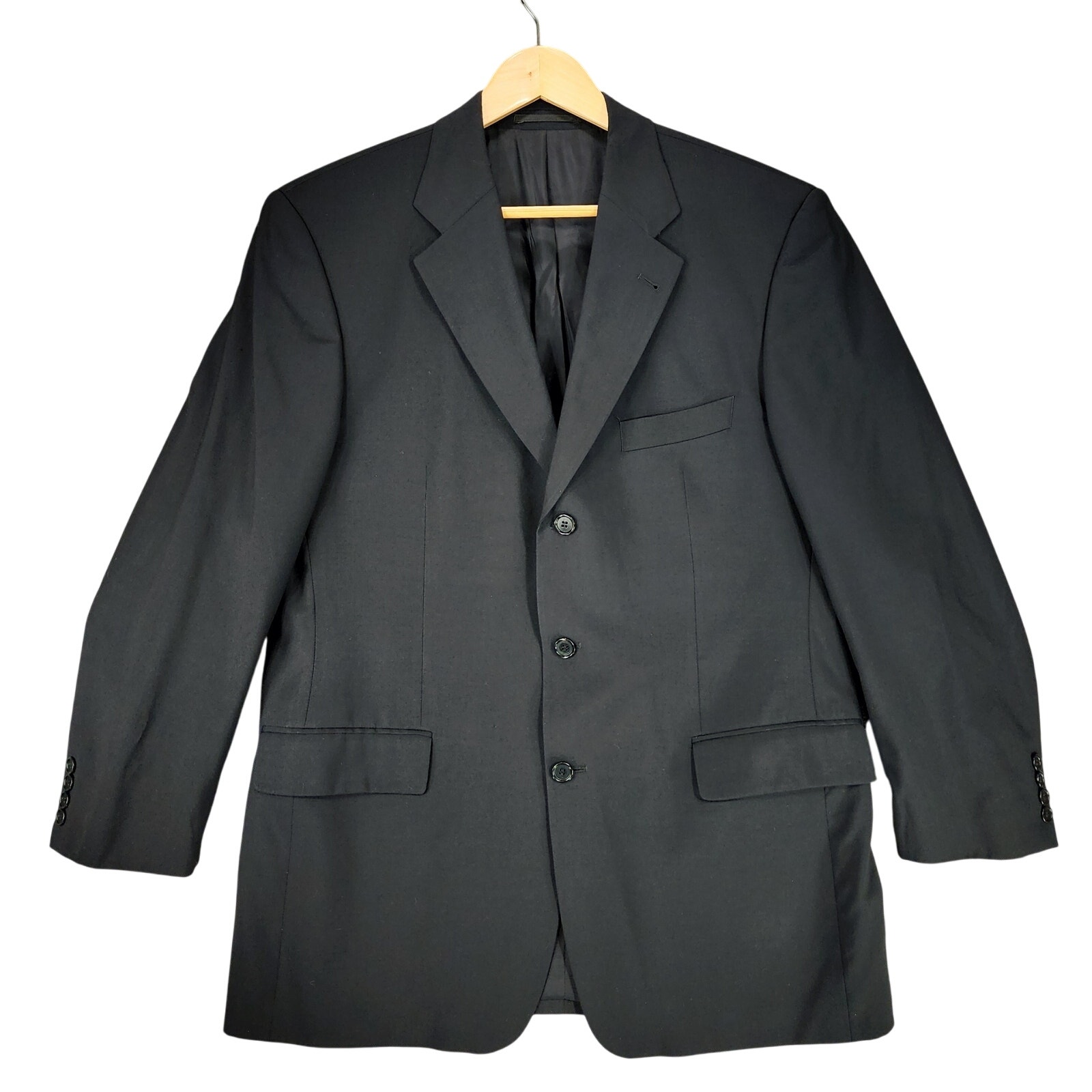 Hugo Boss Mens Sport Coat 42R* Black Da Vinci Lucca Single Breasted Double Vent