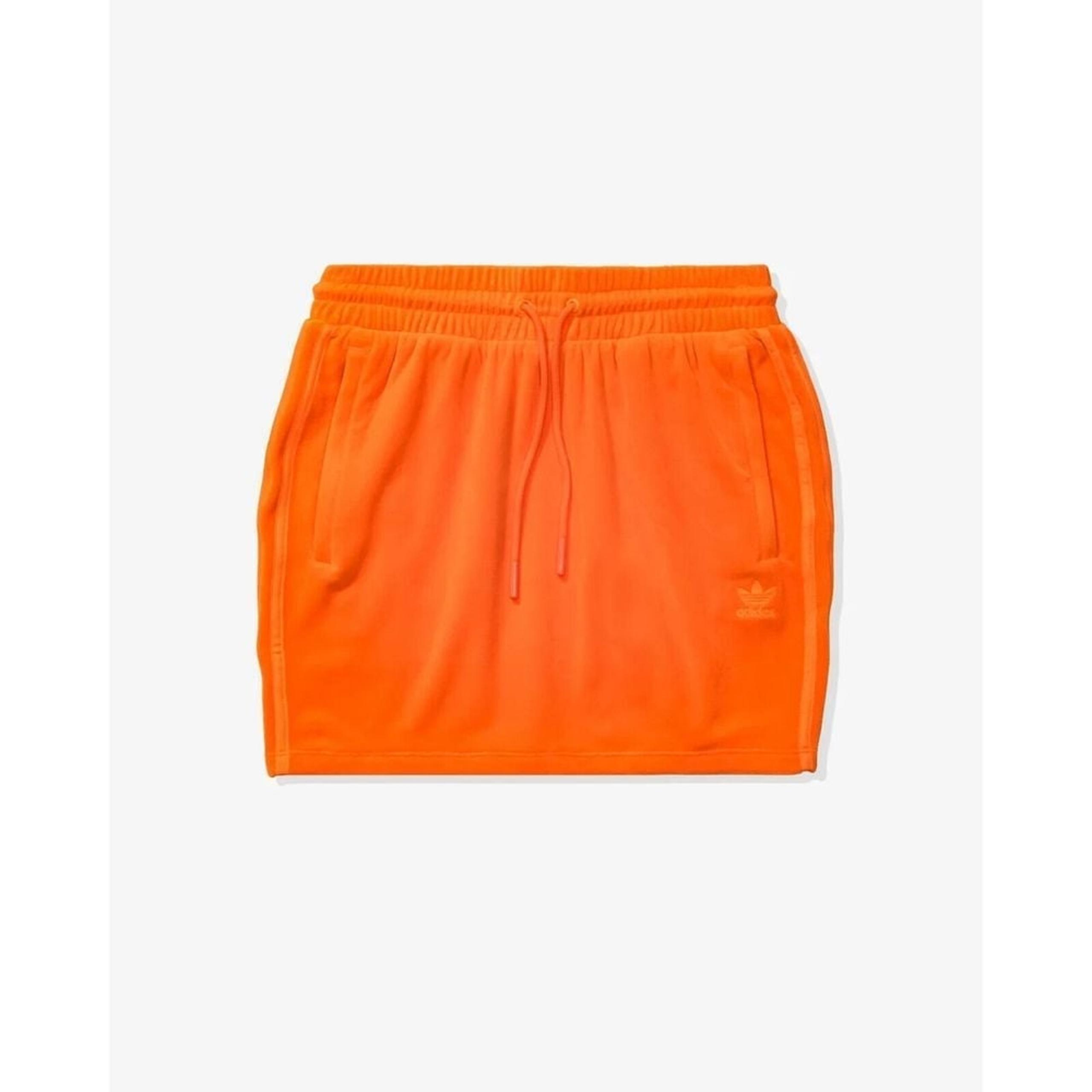 Jeremy Scott x adidas Originals H53363 JS Skirt W Velour App Signal Orange