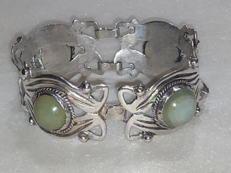 Antique Green Turq Link Bracelet