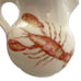 Abbiamo Tutto Italy Handpainted Lobster Small Water Pitcher Jug Cream Red 7