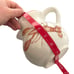 Abbiamo Tutto Italy Handpainted Lobster Small Water Pitcher Jug Cream Red 7