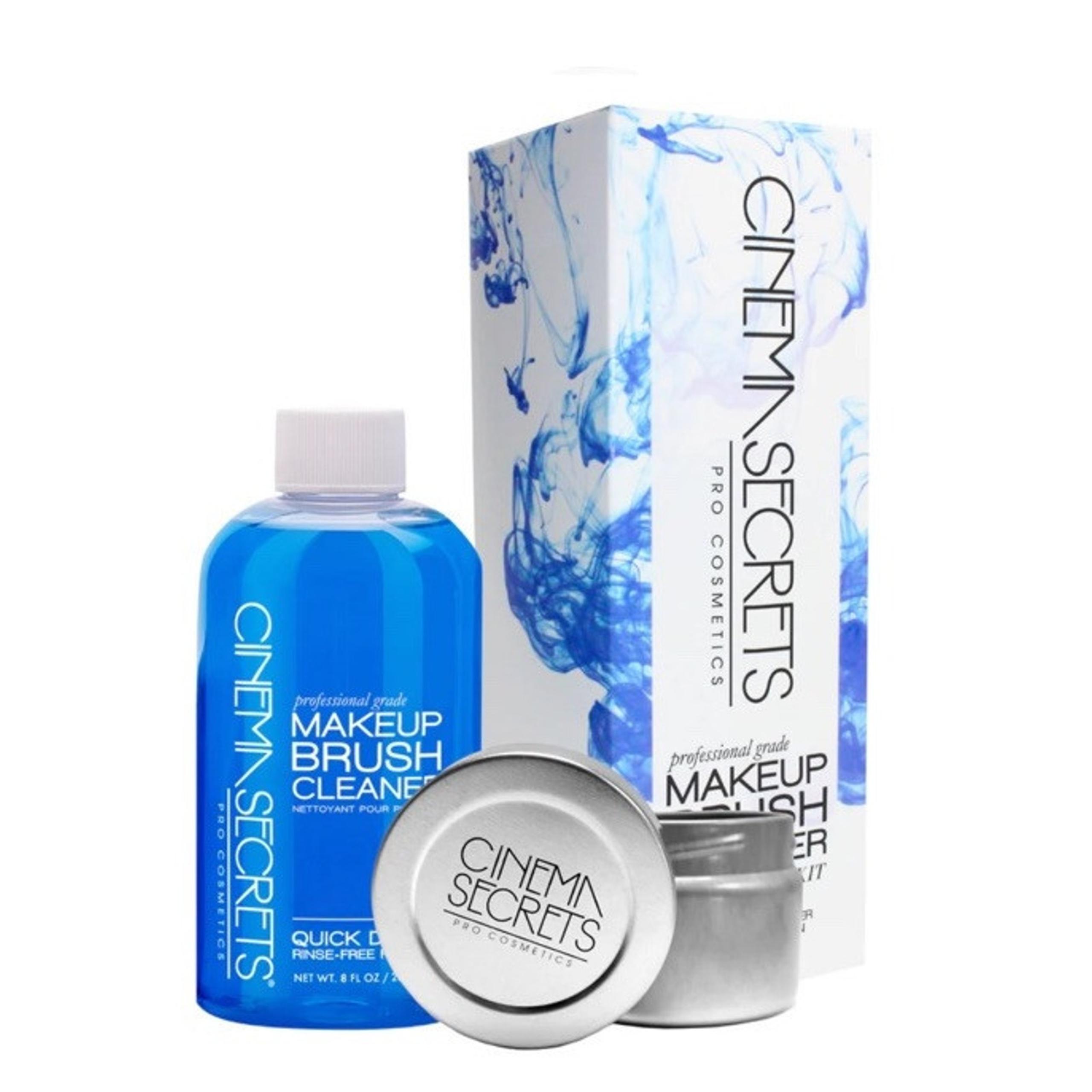 New Cinema Secrets Makeup Brush Cleaner Pro Starter Kit, 8 fl oz (with tin)
