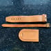 Louis Vuitton 3 pc luggage bag tag, strap, poignet set vachetta leather