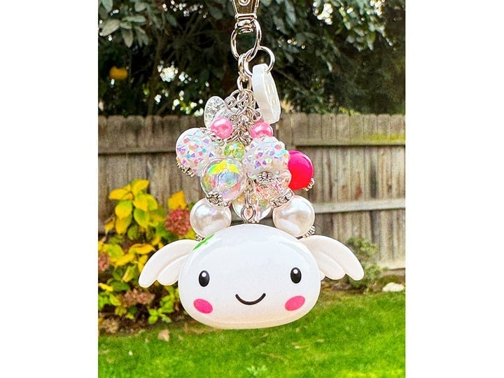 Kawaii Tamagotchi Angel Keychain Purse Bag Charm