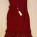 Red high low dress