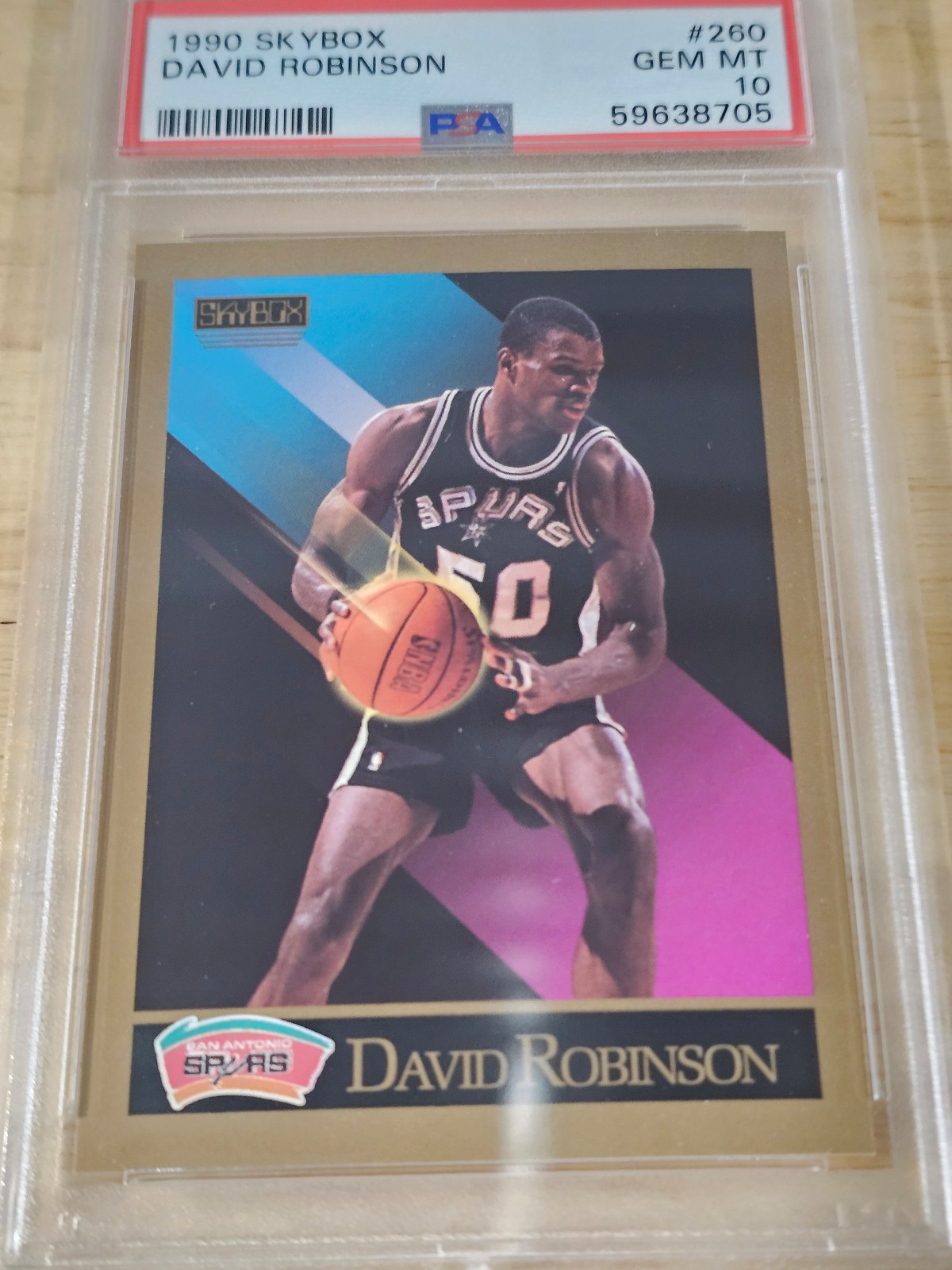 David Robinson 1990 Skybox PSA 10