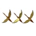 Set 3 Vintage Flying Geese Ducks Wall Art Decor MCM Metal & Brass Nice! 15”