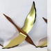 Set 3 Vintage Flying Geese Ducks Wall Art Decor MCM Metal & Brass Nice! 15”