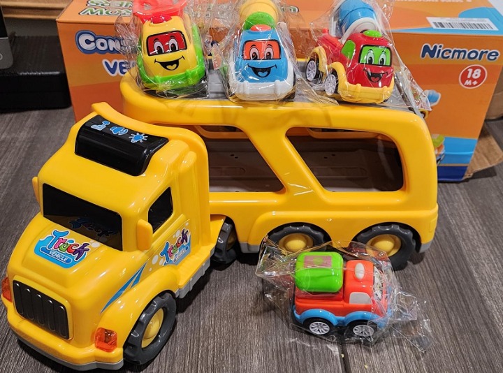 New Construction Truck Toddler Toys Car: Toys for 2 3 4 Year Old Boy 5 in 1