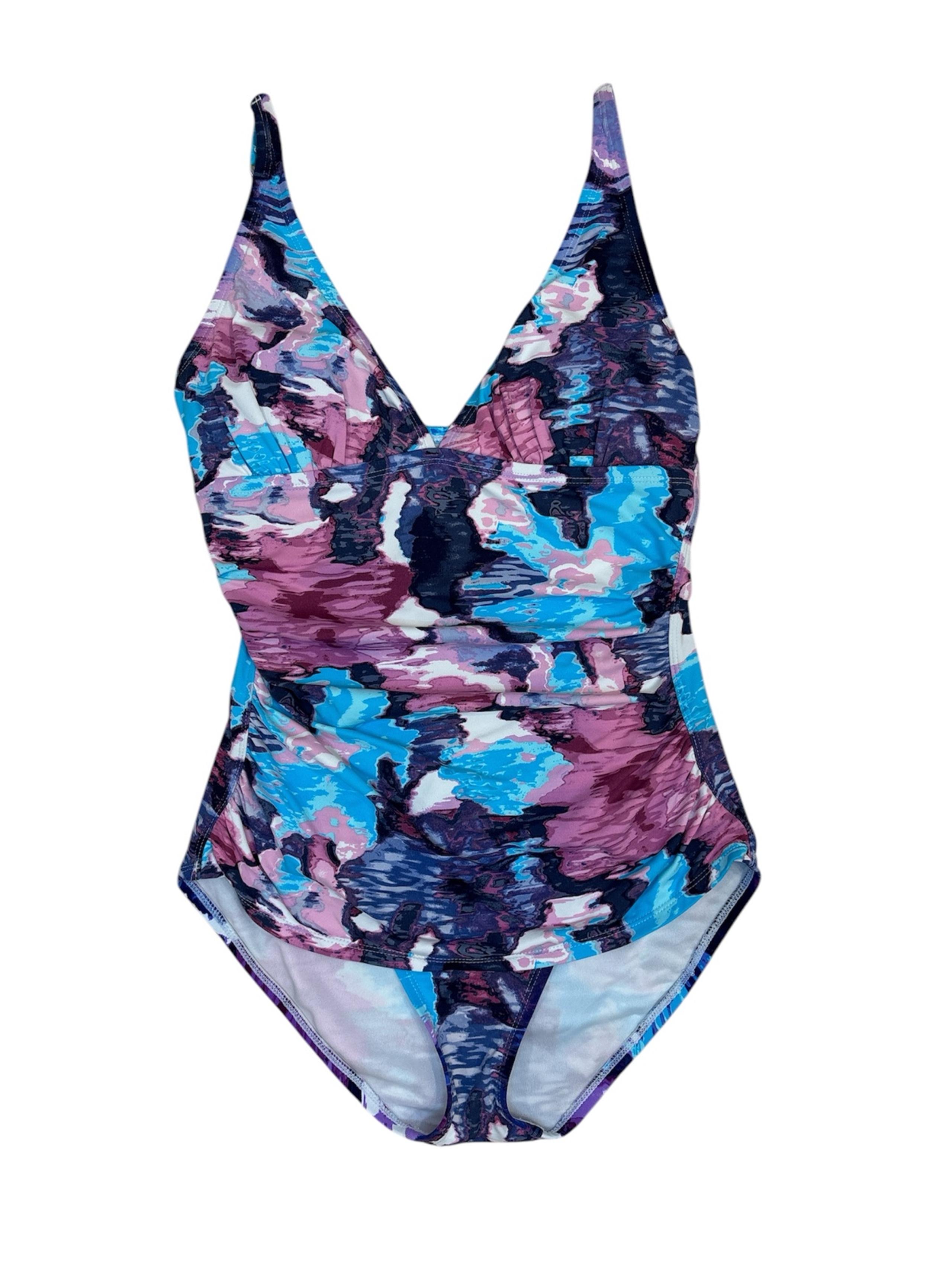 Tommy Bahama Multicolor Abstract Print One piece Swimsuit size 6