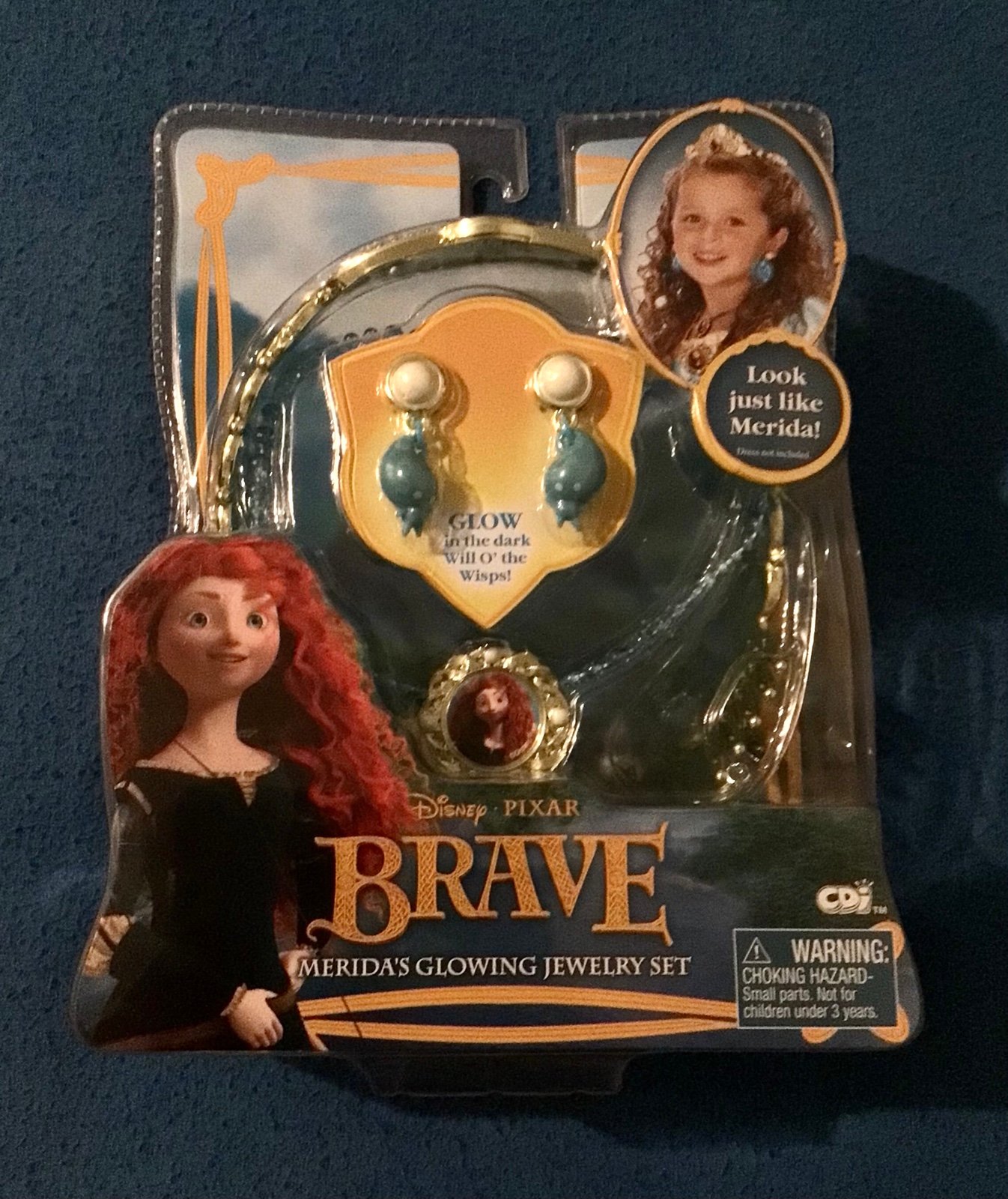 Brave Princess Merida’s Glowing Jewelry Set Tiara Disney Pixar — New