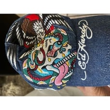 Ed Hardy Battle Skull Snake Eagle Trucker Hat/Cap accessory vintage head wear