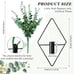 2 Pcs Hanging Planters with Artificial Plants Metal Hanging Vase