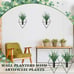 2 Pcs Hanging Planters with Artificial Plants Metal Hanging Vase