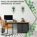 2 Pcs Hanging Planters with Artificial Plants Metal Hanging Vase