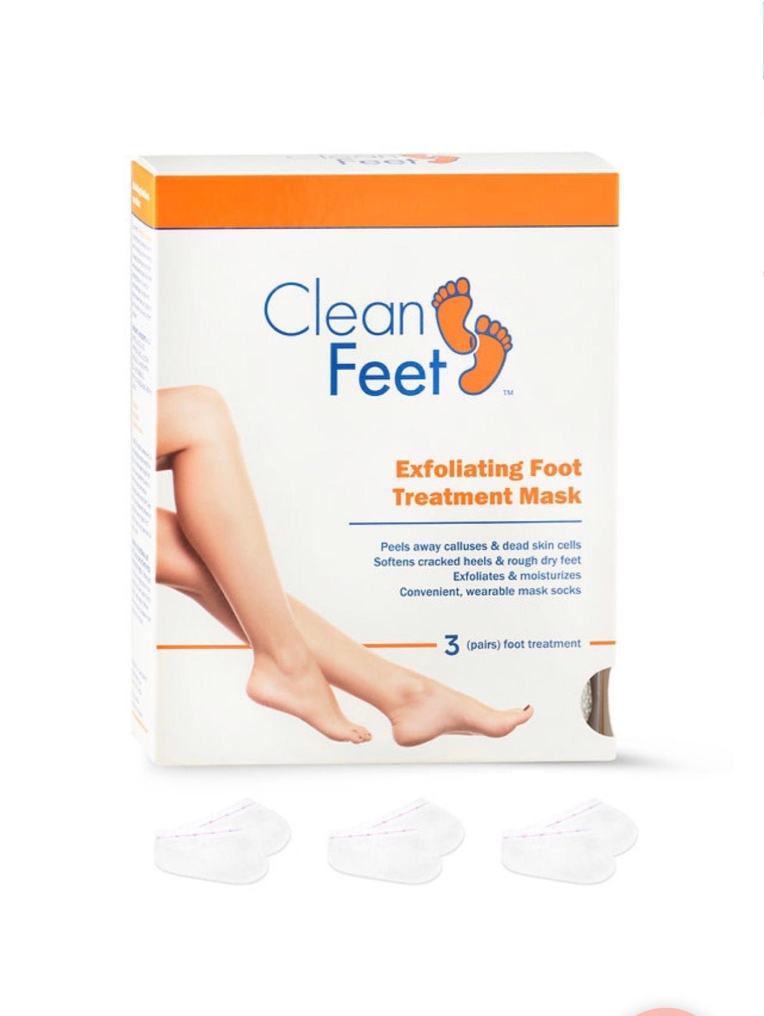 Clean Feet Exfoliating Treatment Foot Spa Mask Peeling Away Calluses and Dead Sk