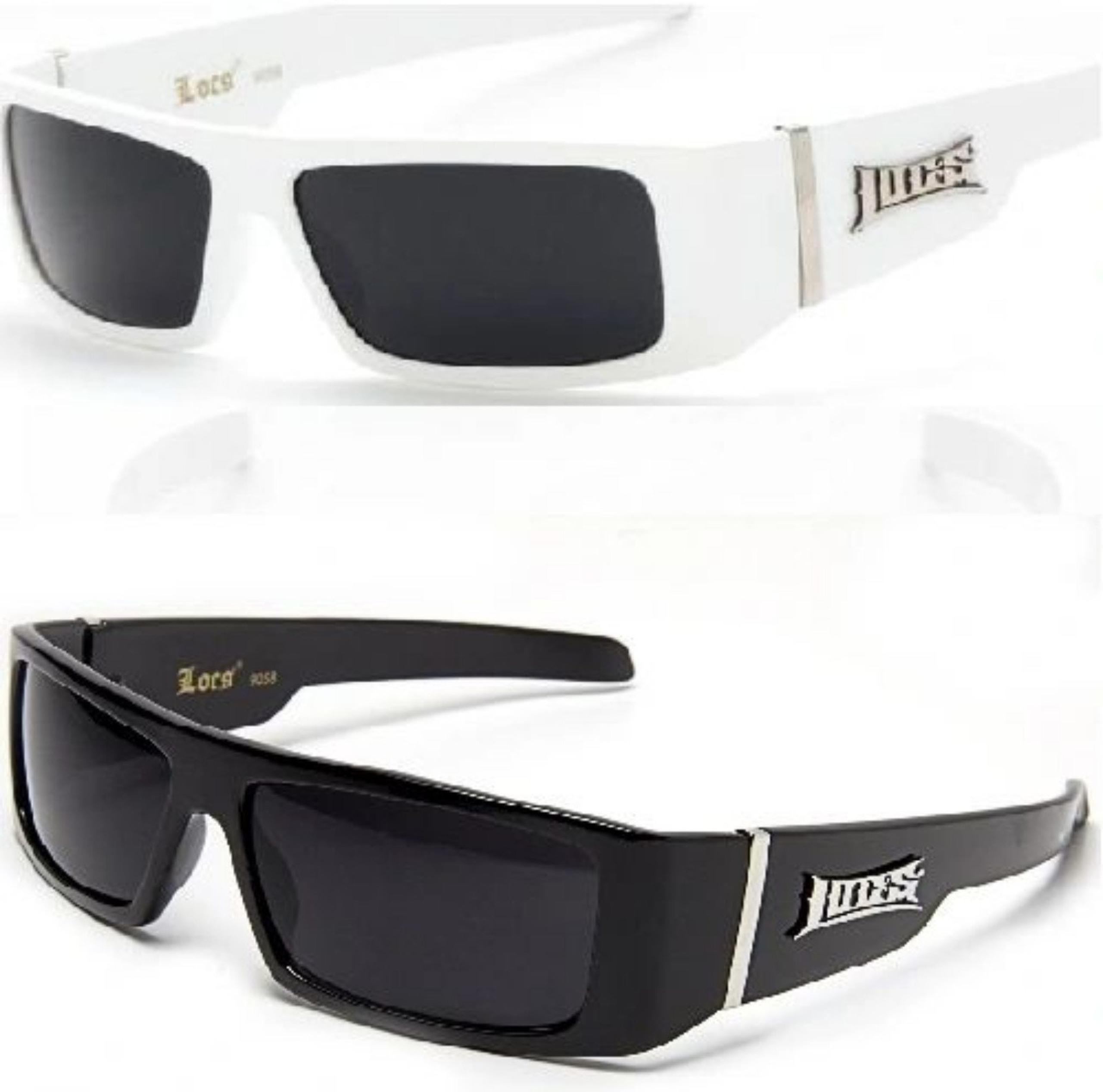 2 Pack Locs Hardcore 9058 1 Black $ 1 White Sunglasses Free Shipping