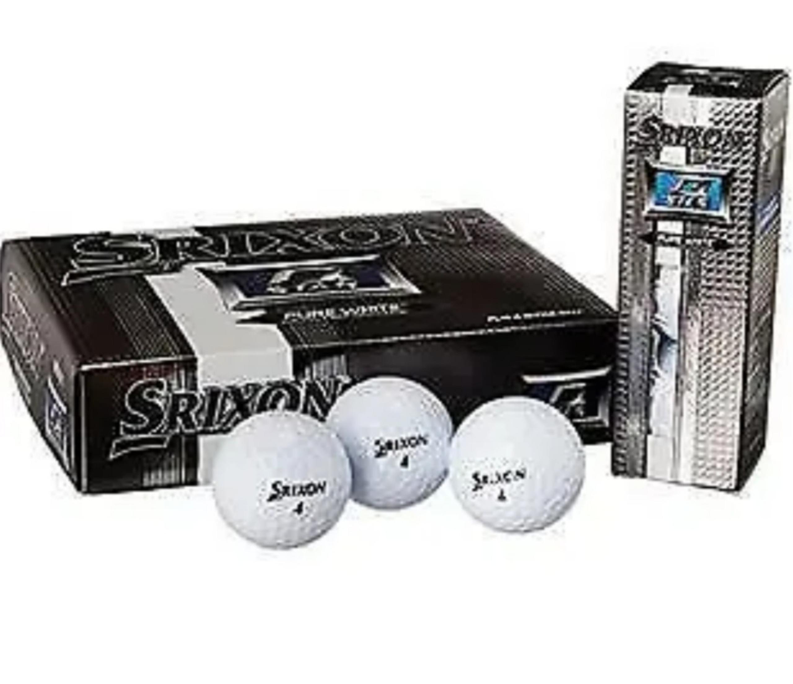 2 Dozen Srixon Q Star Pure White Visual Performance Spin Skin Golf Balls