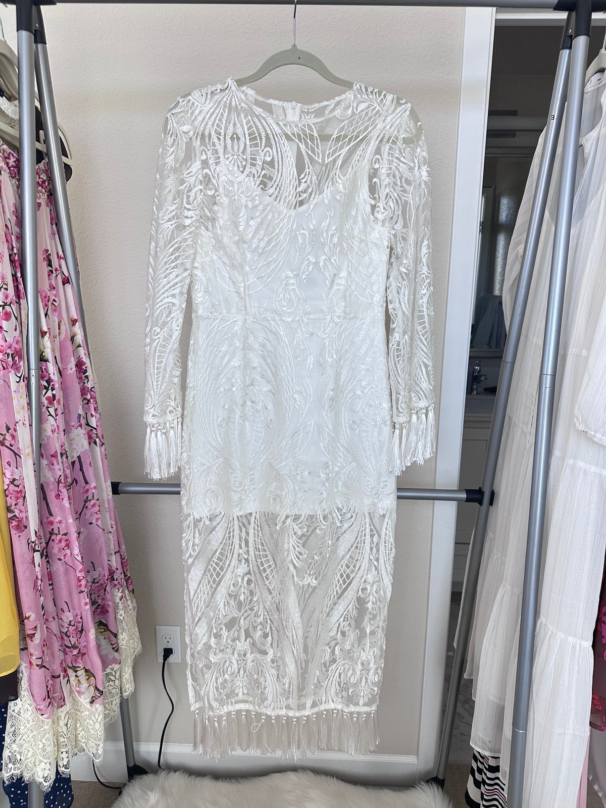 white midi dresses