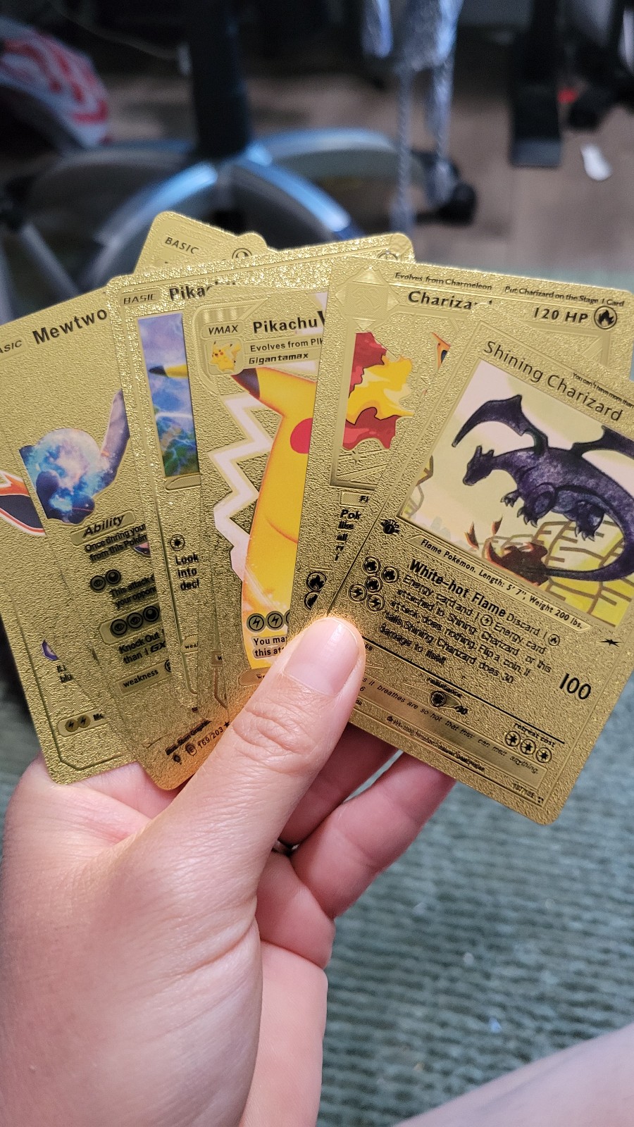 Gold Pokemon Cards