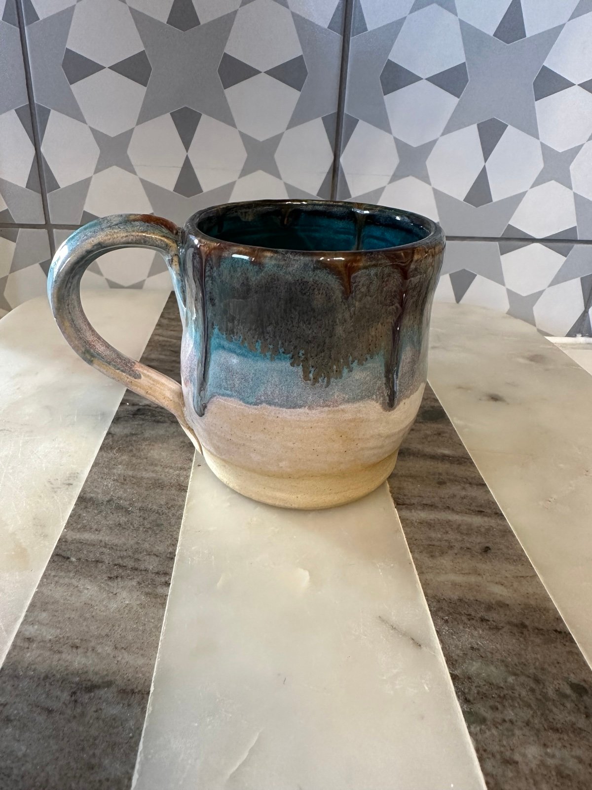Handmade pottery ceramic mug
