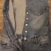 Bebe distressed capri denim collar button coveralls size 30