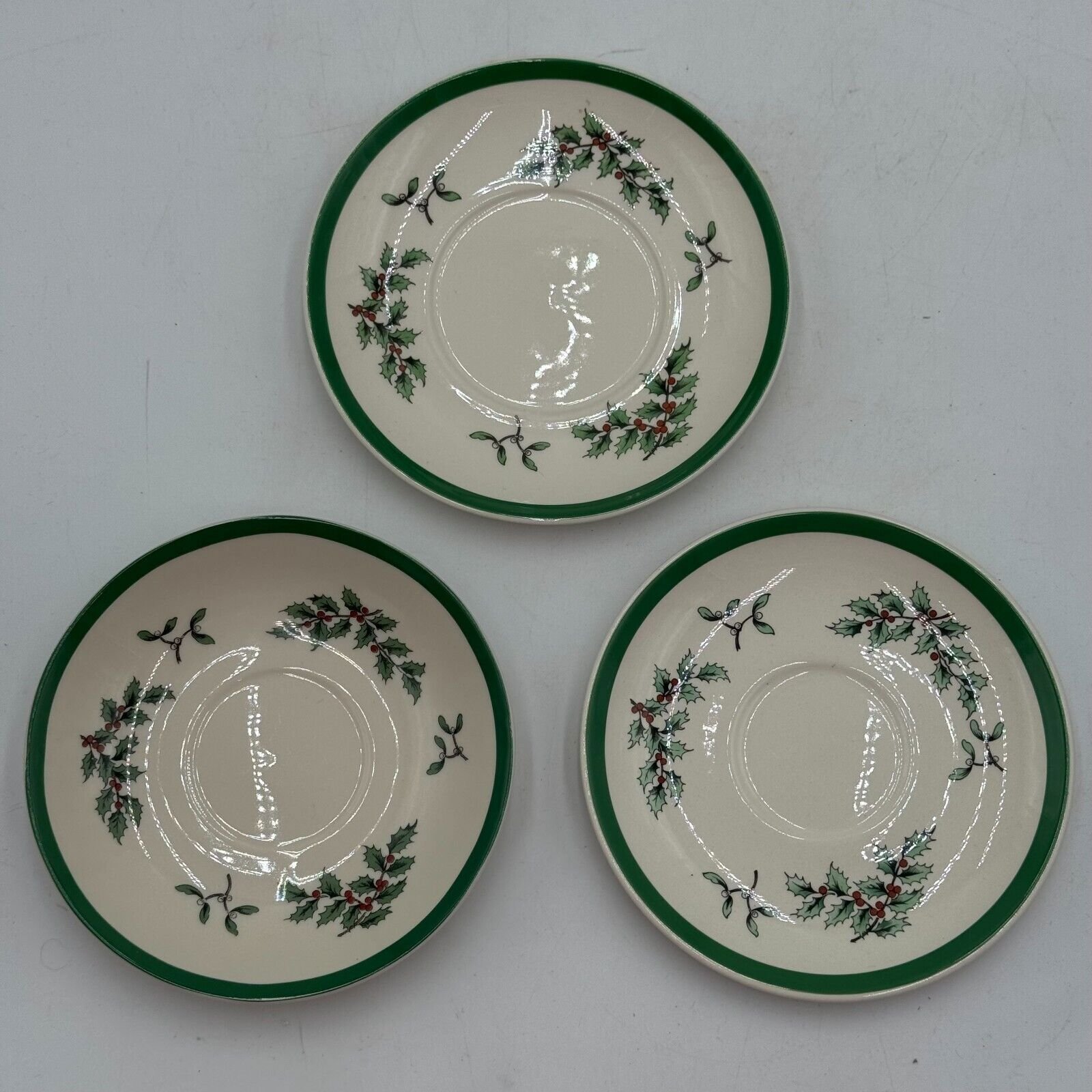 Set of 10 Spode Christmas Tree Collection Plate Set