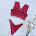 L*Space Parker Bikini Top & Cabana Bitsy Bikini Bottom Set of 2 in Brick