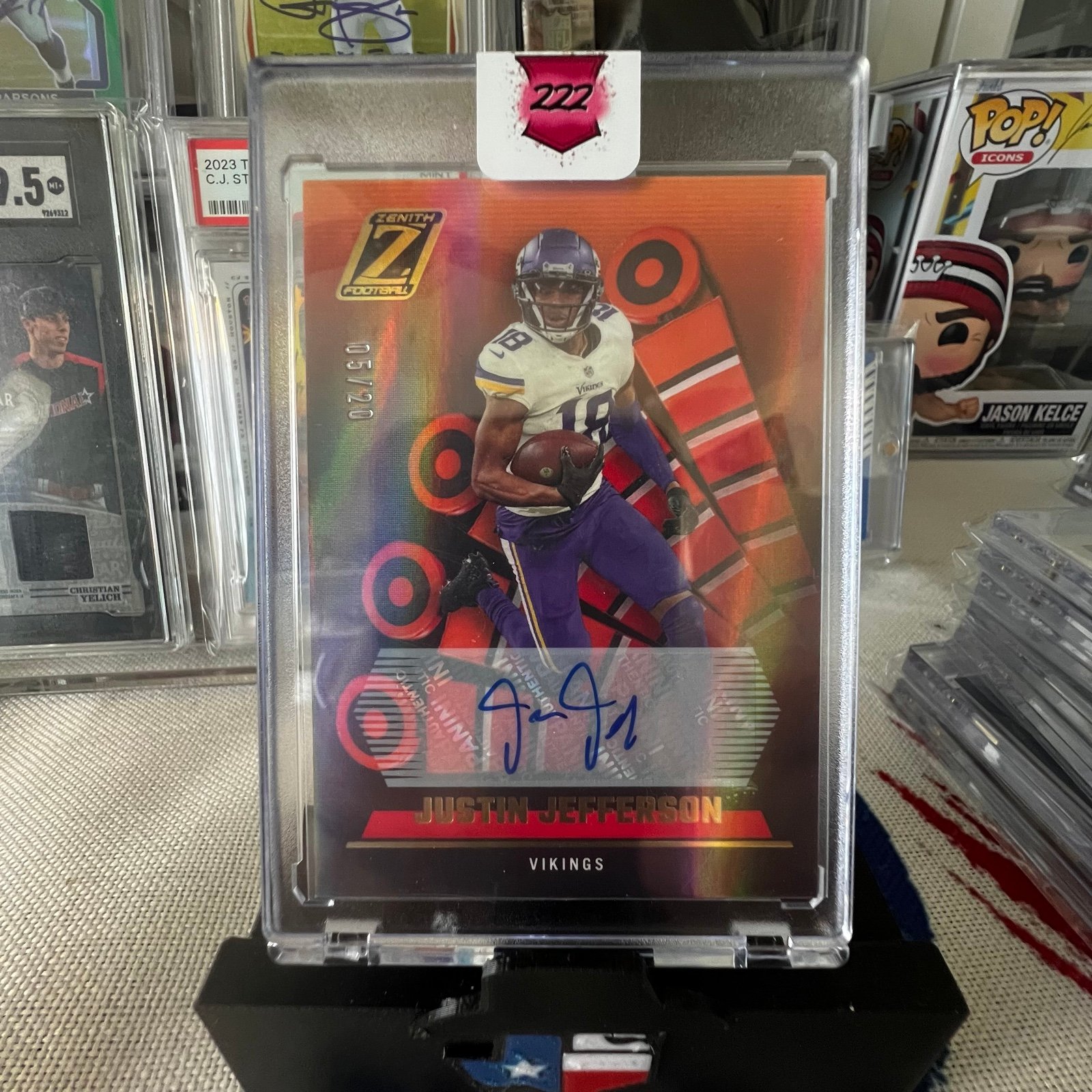 2022 Panini Zenith Justin Jefferson Auto Card
